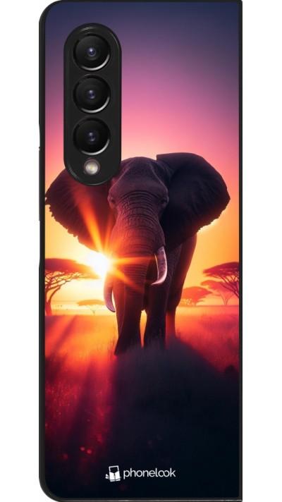 Coque Samsung Galaxy Z Fold3 5G - Elephant Sunrise Beauty