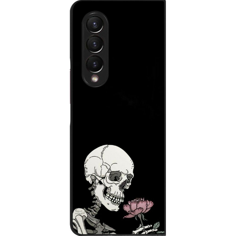 Coque Samsung Galaxy Z Fold3 5G - Halloween 2023 rose and skeleton