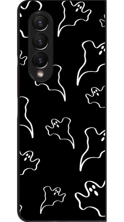 Coque Samsung Galaxy Z Fold3 5G - Halloween 2024 black and white ghosts