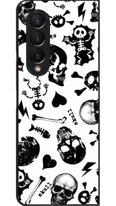 Coque Samsung Galaxy Z Fold3 5G - Halloween 2024 skeleton mix