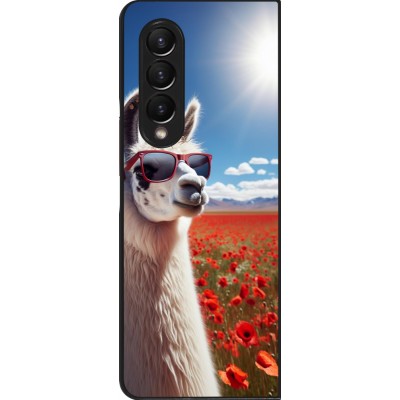 Coque Samsung Galaxy Z Fold3 5G - Lama Chic en Coquelicot