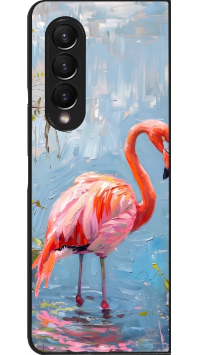 Coque Samsung Galaxy Z Fold3 5G - Paint Flamingo