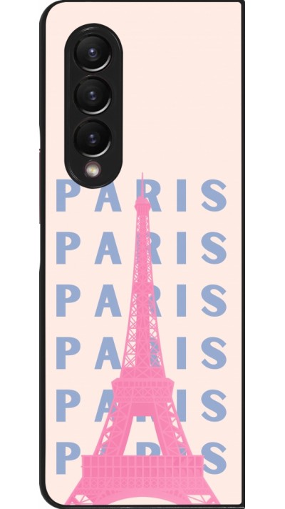 Coque Samsung Galaxy Z Fold3 5G - Paris Pink Print