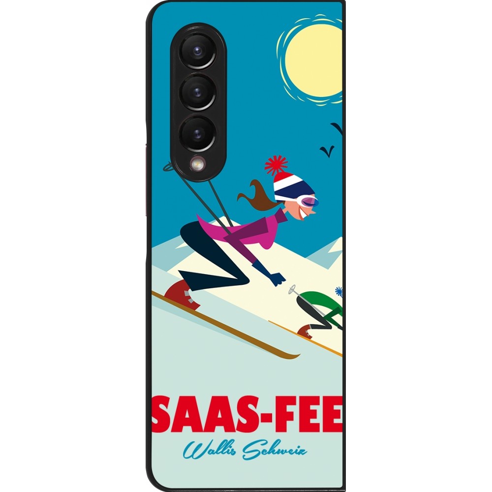 Samsung Galaxy Z Fold3 5G Case Hülle - Saas-Fee Ski Downhill