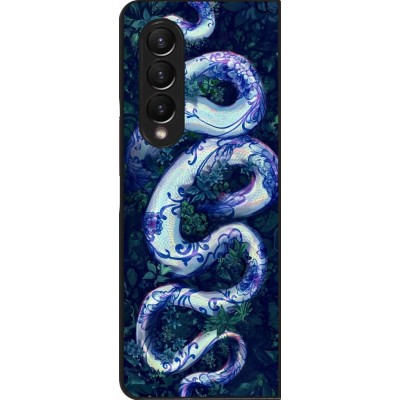 Coque Samsung Galaxy Z Fold3 5G - Serpent Blue Anaconda