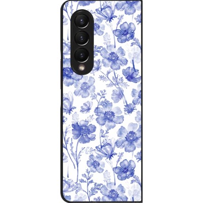 Coque Samsung Galaxy Z Fold3 5G - Spring 23 watercolor blue flowers