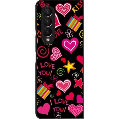 Coque Samsung Galaxy Z Fold3 5G - Valentine 2023 love symbols