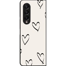 Coque Samsung Galaxy Z Fold3 5G - Valentine 2023 minimalist hearts