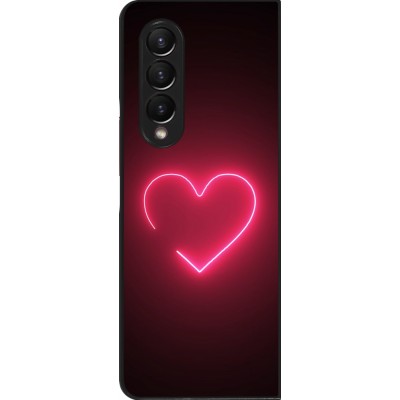 Coque Samsung Galaxy Z Fold3 5G - Valentine 2023 single neon heart