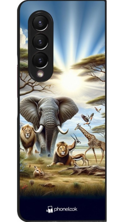 Coque Samsung Galaxy Z Fold3 5G - Vie sauvage africaine