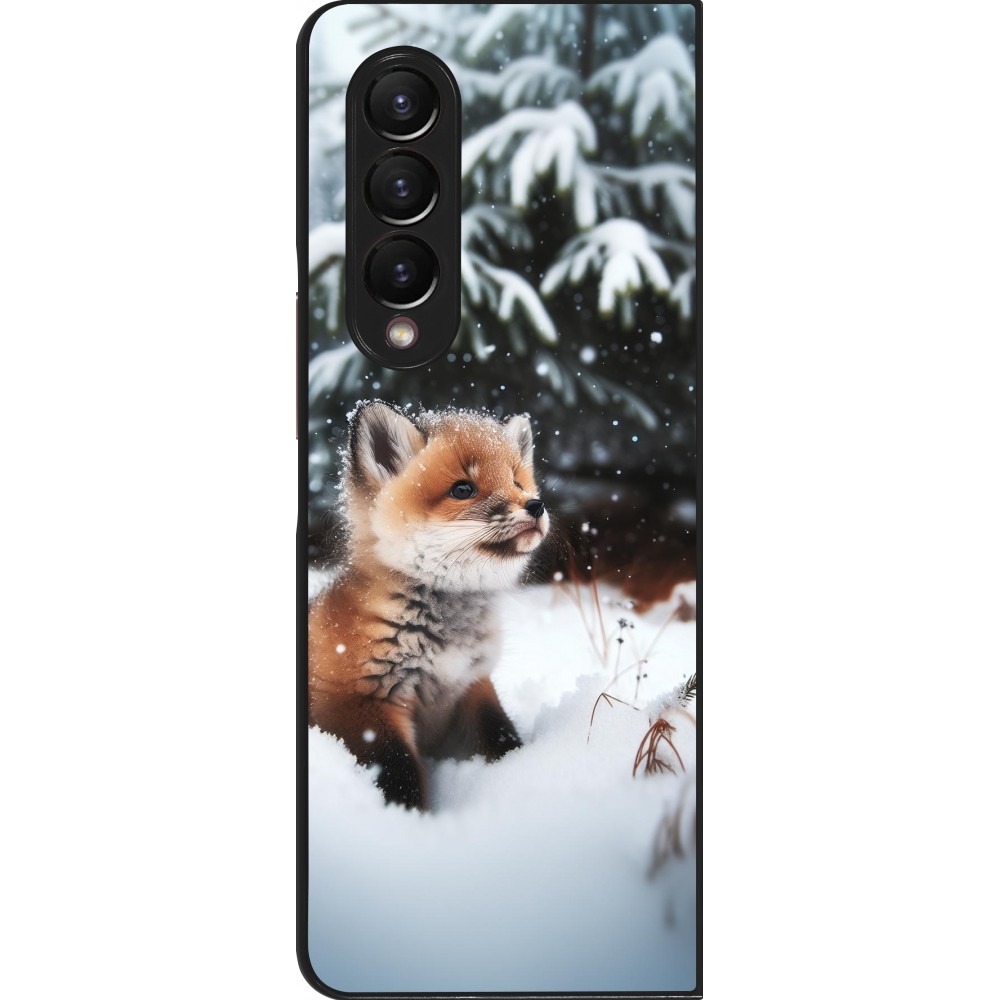 Coque Samsung Galaxy Z Fold3 5G - Noël 2023 Renardeau sapin