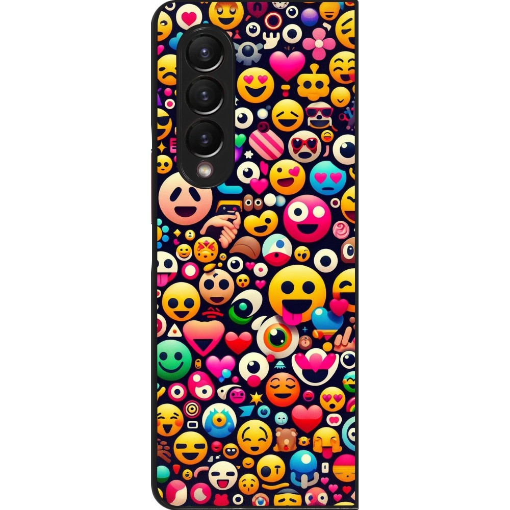 Coque Samsung Galaxy Z Fold4 - Emoji Mix Color