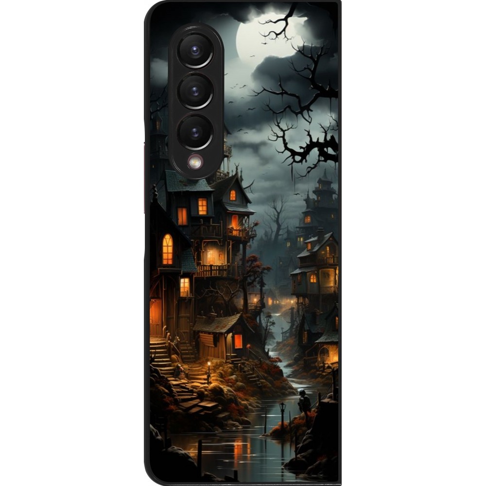 Coque Samsung Galaxy Z Fold4 - Halloween 2024 scary town