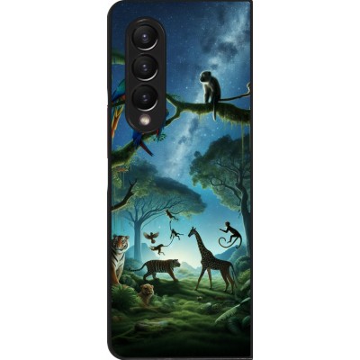 Coque Samsung Galaxy Z Fold4 - Paradis des animaux exotiques