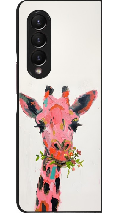 Coque Samsung Galaxy Z Fold4 - Pink Girafe Paint