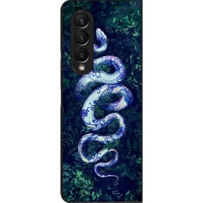 Coque Samsung Galaxy Z Fold4 - Serpent Blue Anaconda