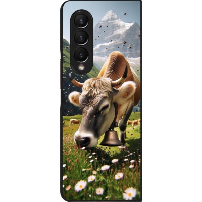 Coque Samsung Galaxy Z Fold4 - Vache montagne Valais