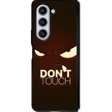 Coque Samsung Galaxy Z Fold5 - Silicone rigide noir Angry Dont Touch