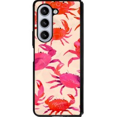 Coque Samsung Galaxy Z Fold5 - Silicone rigide noir Crabs Paint