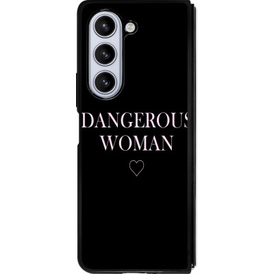 Coque Samsung Galaxy Z Fold5 - Silicone rigide noir Dangerous woman