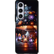 Coque Samsung Galaxy Z Fold5 - Silicone rigide noir Halloween Potion Magic