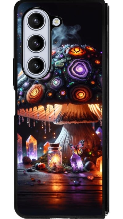 Coque Samsung Galaxy Z Fold5 - Silicone rigide noir Halloween Potion Magic