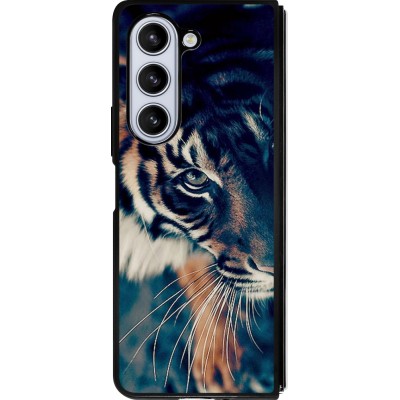 Coque Samsung Galaxy Z Fold5 - Silicone rigide noir Incredible Lion