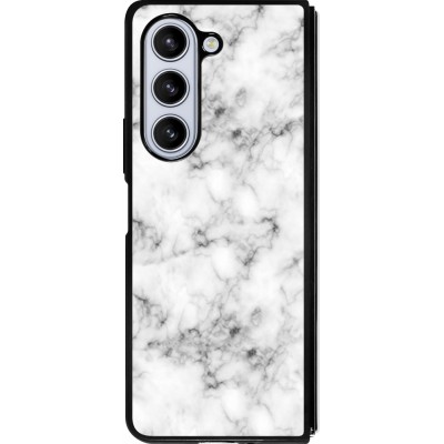 Coque Samsung Galaxy Z Fold5 - Silicone rigide noir Marble 01