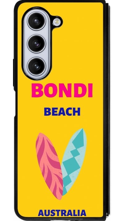 Coque Samsung Galaxy Z Fold5 - Silicone rigide noir Pop Summer Destination Bondi