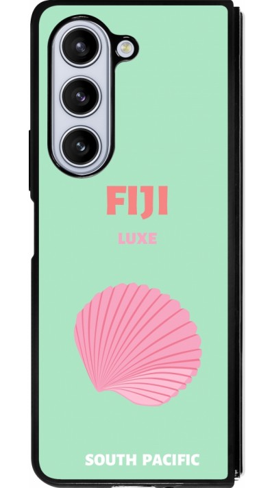 Coque Samsung Galaxy Z Fold5 - Silicone rigide noir Pop Summer Destination Fiji