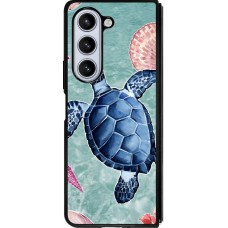 Coque Samsung Galaxy Z Fold5 - Silicone rigide noir Preppy Turtle