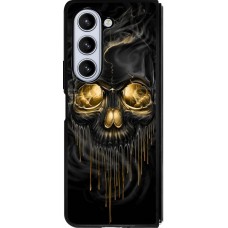 Coque Samsung Galaxy Z Fold5 - Silicone rigide noir Skull 02