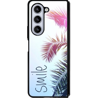 Coque Samsung Galaxy Z Fold5 - Silicone rigide noir Smile 05