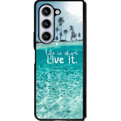 Coque Samsung Galaxy Z Fold5 - Silicone rigide noir Summer 18 24