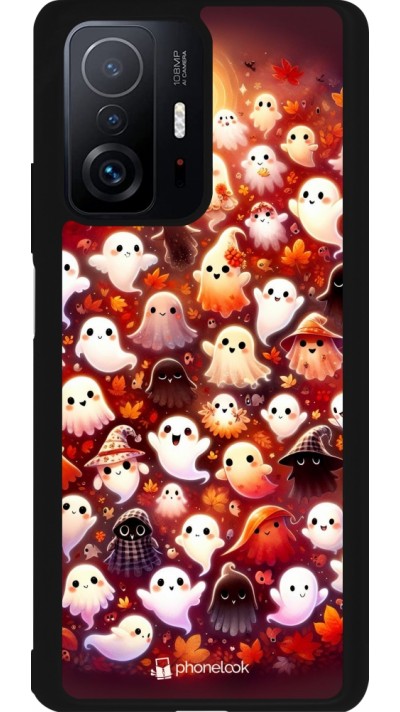 Coque Xiaomi 11T - Silicone rigide noir Fantômes automne mignons