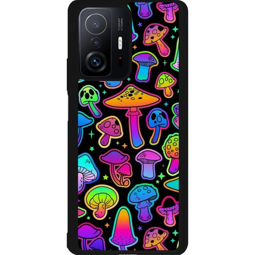 Xiaomi 11T Case Hülle - Silikon schwarz Autumn 2024 magic mushrooms