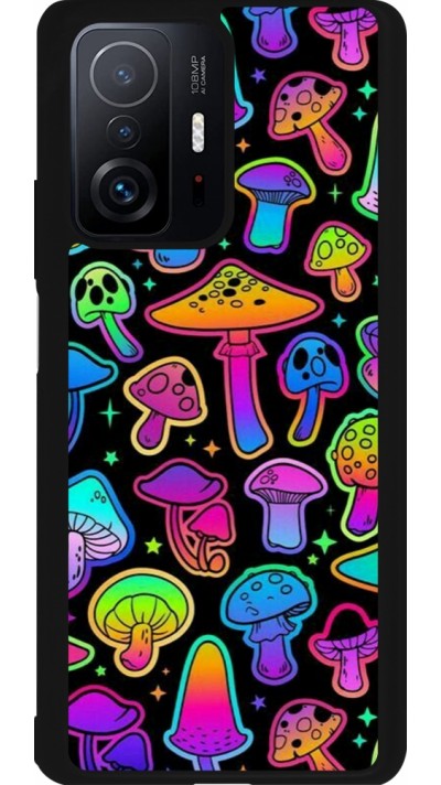 Coque Xiaomi 11T - Silicone rigide noir Autumn 2024 magic mushrooms