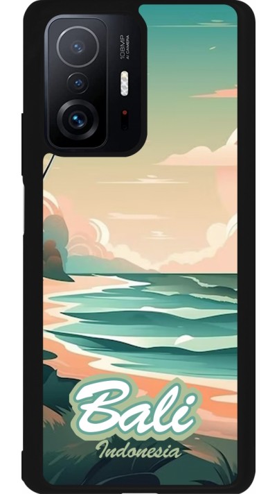 Coque Xiaomi 11T - Silicone rigide noir Bali Landscape