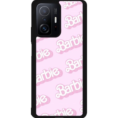 Coque Xiaomi 11T - Silicone rigide noir Barbie light pink pattern