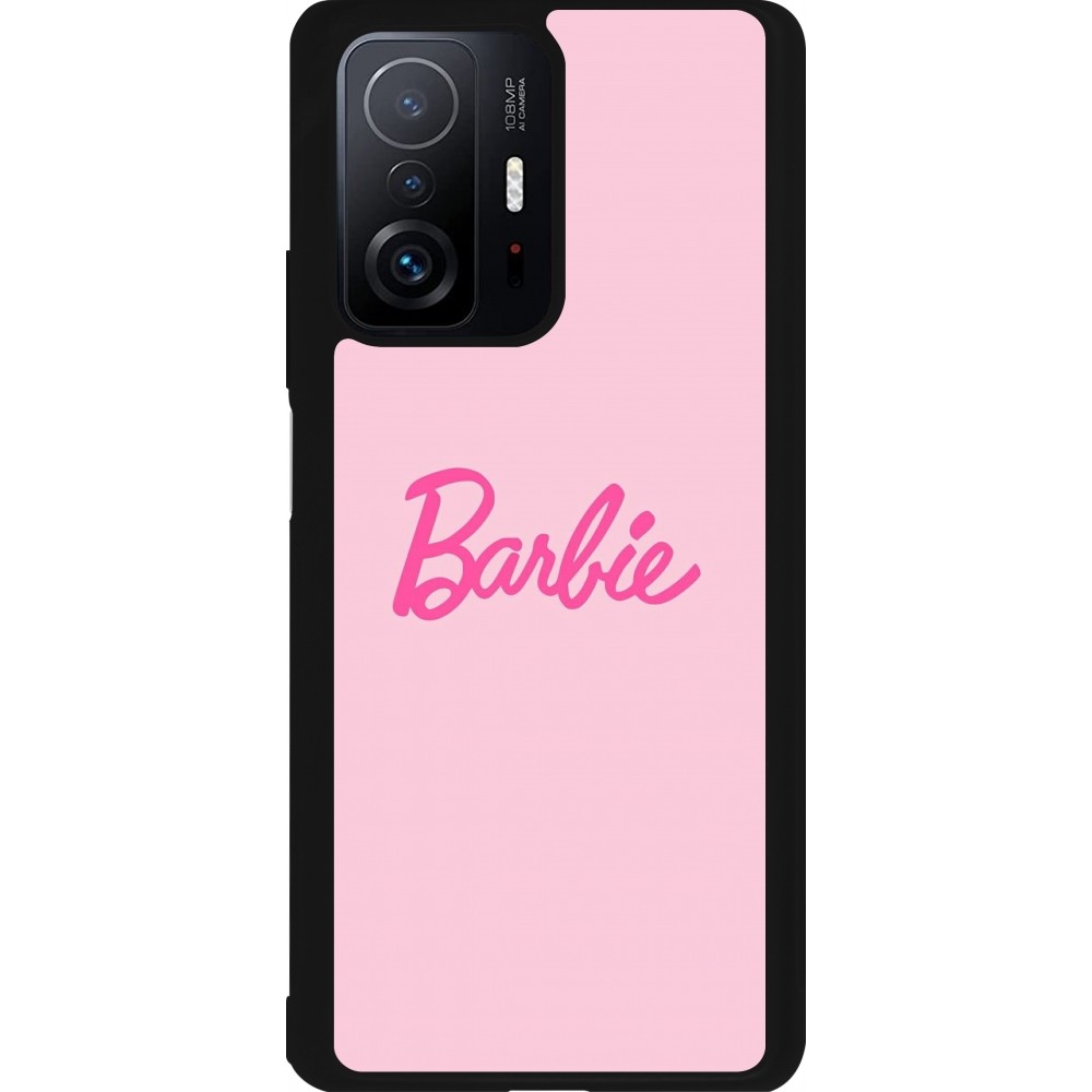 Coque Xiaomi 11T - Silicone rigide noir Barbie Text