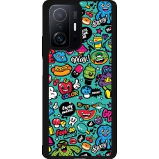 Coque Xiaomi 11T - Silicone rigide noir Cartoons old school