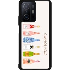 Coque Xiaomi 11T - Silicone rigide noir Champagne Please