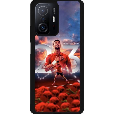 Coque Xiaomi 11T - Silicone rigide noir Djokovic 23 Grand Slam