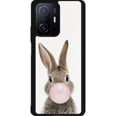 Coque Xiaomi 11T - Silicone rigide noir Easter 2023 bubble gum bunny