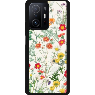 Coque Xiaomi 11T - Silicone rigide noir Flora Botanical Wildlife