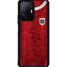 Coque Xiaomi 11T - Silicone rigide noir Maillot de football Autriche personnalisable