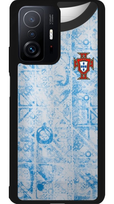 Coque Xiaomi 11T - Silicone rigide noir Maillot de football Portugal Extérieur personnalisable