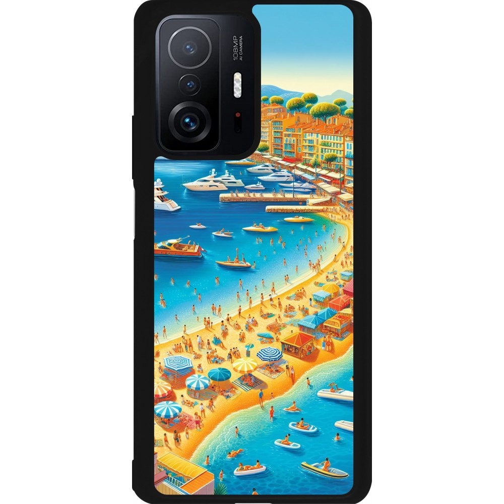 Coque Xiaomi 11T - Silicone rigide noir French Riviera People