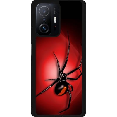 Coque Xiaomi 11T - Silicone rigide noir Halloween 2023 spider black widow