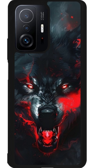 Coque Xiaomi 11T - Silicone rigide noir Halloween 2024 mad werewolf